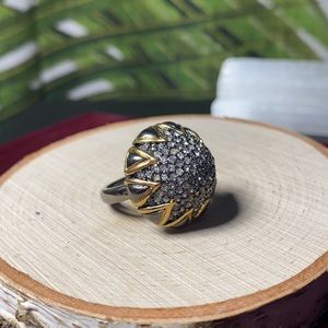 Stella & Dot Two Tone & Crystal Ring 💛✨